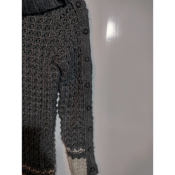 Ann Taylor Loft gray knit turtleneck sweater Wool & Alpaca Blend Medium Petite - Picture 2 of 5